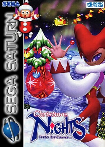 Sega Saturn box art for Christmas NiGHTS into Dreams