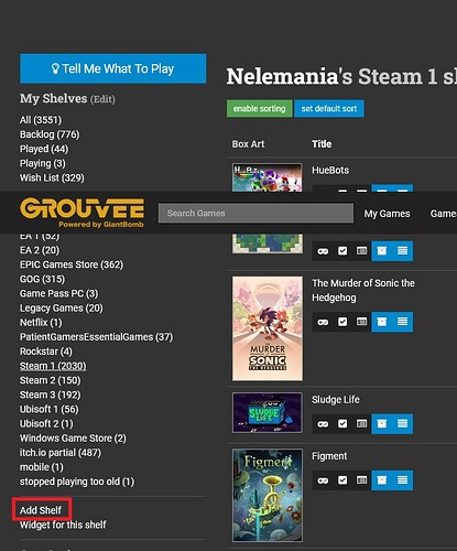Screenshot 2023-05-26 at 14-54-36 Nelemania's Steam 1 Shelf Grouvee