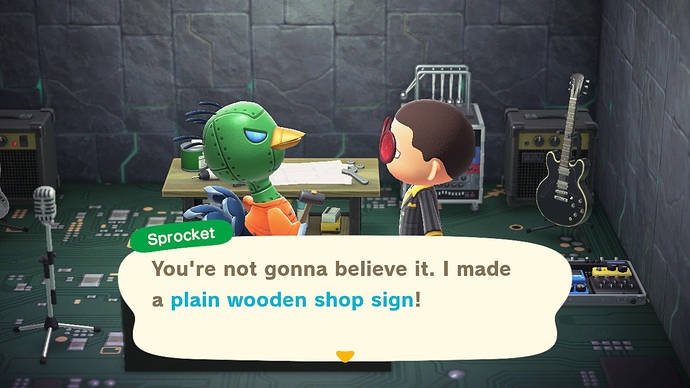Sprocket gifts me a "Plain Wooden Shop Sign" DIY recipe